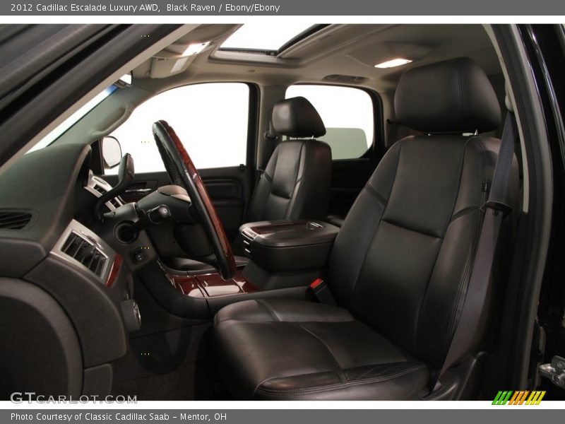 Black Raven / Ebony/Ebony 2012 Cadillac Escalade Luxury AWD