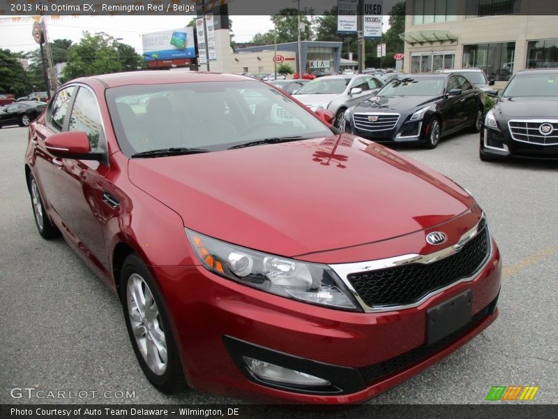 Remington Red / Beige 2013 Kia Optima EX