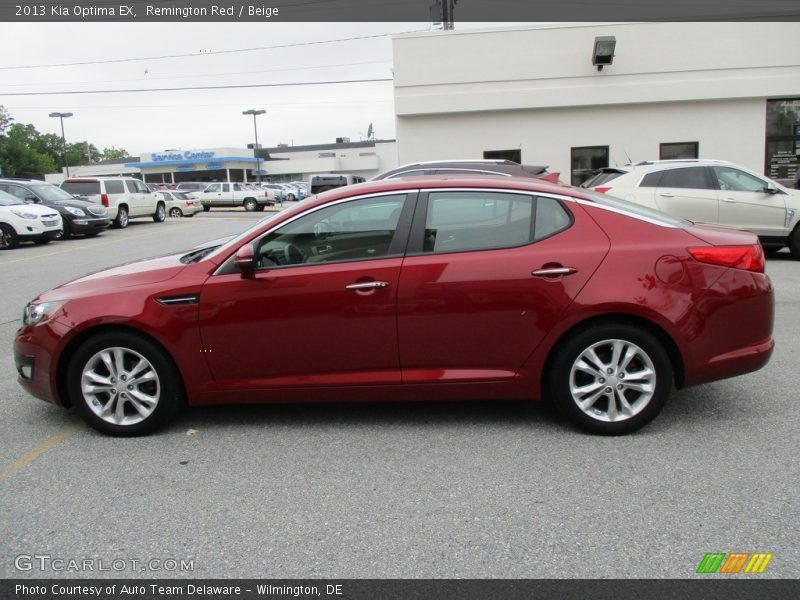 Remington Red / Beige 2013 Kia Optima EX