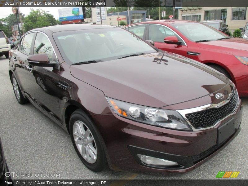 Dark Cherry Pearl Metallic / Beige 2013 Kia Optima LX