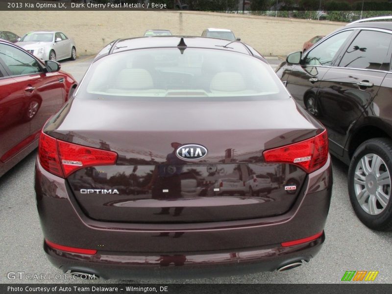 Dark Cherry Pearl Metallic / Beige 2013 Kia Optima LX