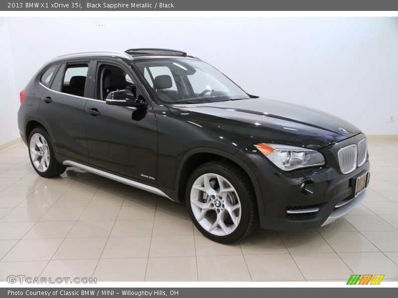 Black Sapphire Metallic / Black 2013 BMW X1 xDrive 35i