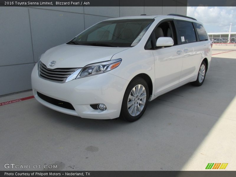 Blizzard Pearl / Ash 2016 Toyota Sienna Limited