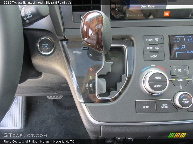 Blizzard Pearl / Ash 2016 Toyota Sienna Limited