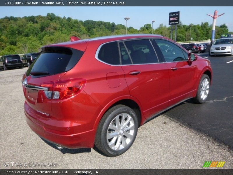 Saffron Red Metallic / Light Neutral 2016 Buick Envision Premium AWD