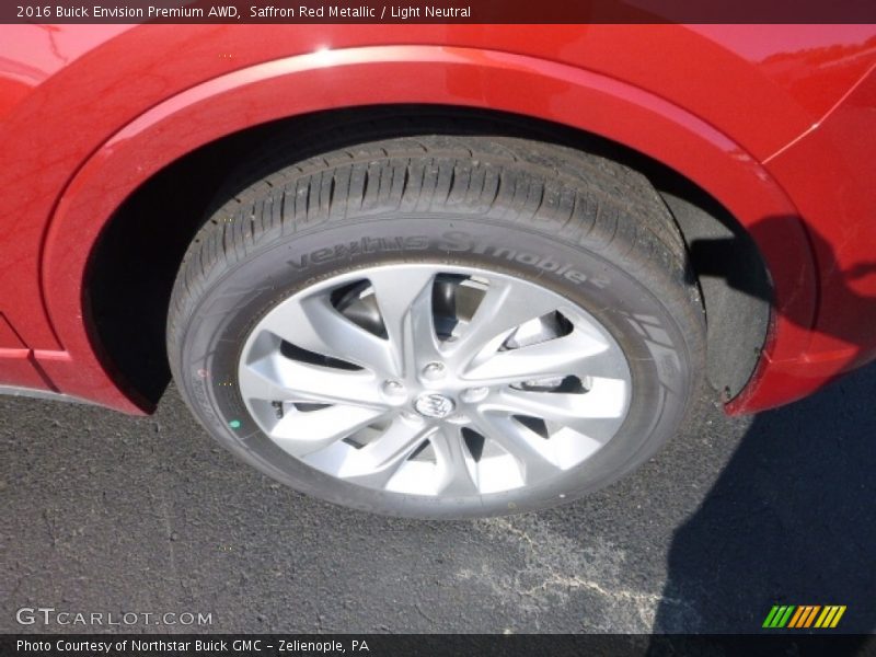 Saffron Red Metallic / Light Neutral 2016 Buick Envision Premium AWD