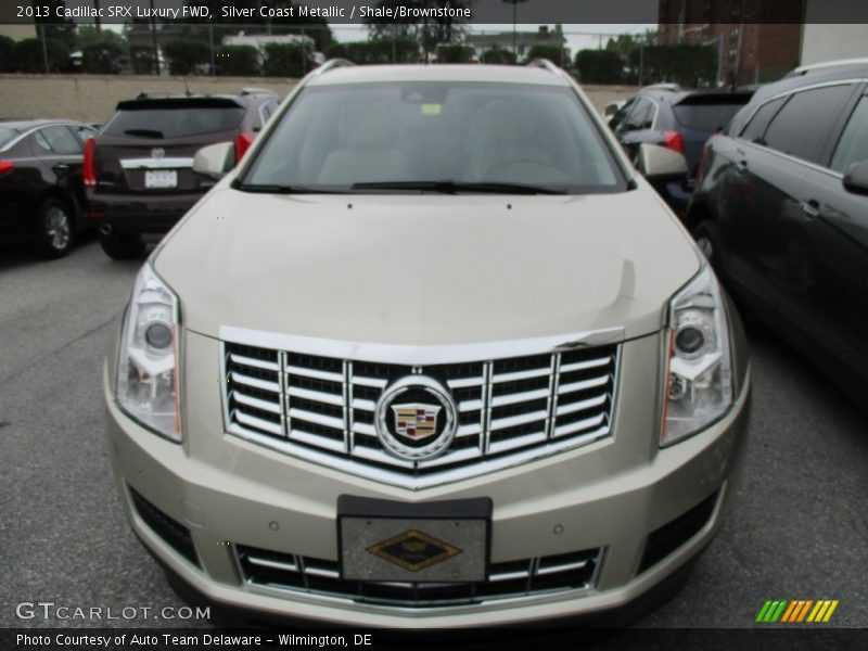 Silver Coast Metallic / Shale/Brownstone 2013 Cadillac SRX Luxury FWD