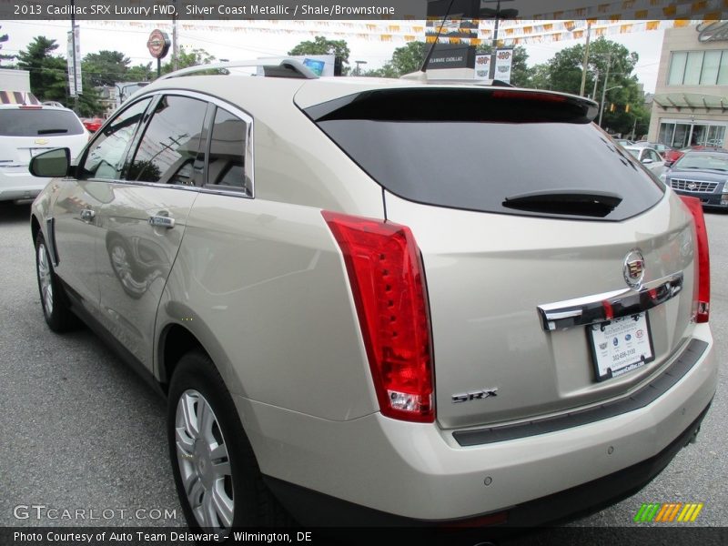 Silver Coast Metallic / Shale/Brownstone 2013 Cadillac SRX Luxury FWD