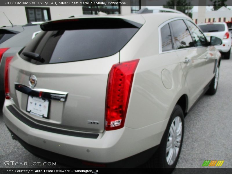 Silver Coast Metallic / Shale/Brownstone 2013 Cadillac SRX Luxury FWD