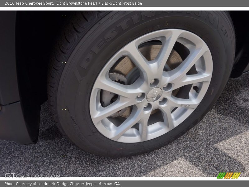Light Brownstone Pearl / Black/Light Frost Beige 2016 Jeep Cherokee Sport