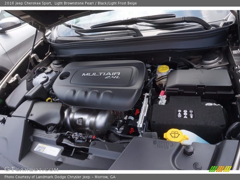 Light Brownstone Pearl / Black/Light Frost Beige 2016 Jeep Cherokee Sport