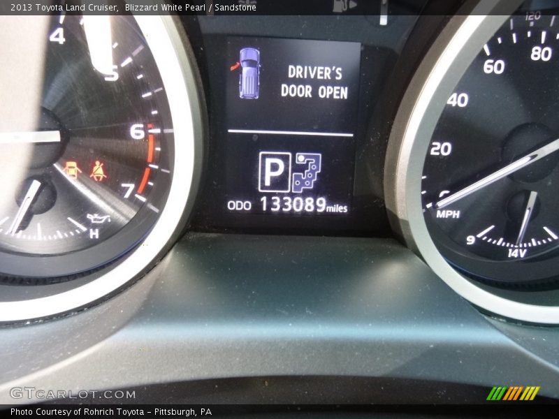 Blizzard White Pearl / Sandstone 2013 Toyota Land Cruiser