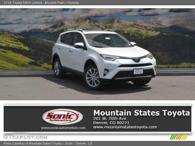 Blizzard Pearl / Nutmeg 2016 Toyota RAV4 Limited