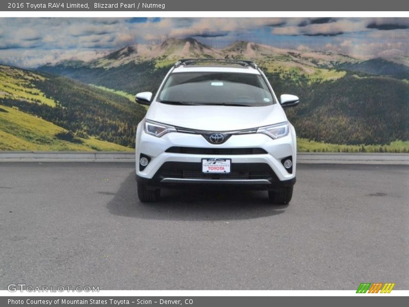 Blizzard Pearl / Nutmeg 2016 Toyota RAV4 Limited