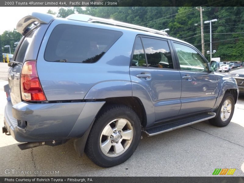 Pacific Blue Metallic / Stone 2003 Toyota 4Runner Limited 4x4