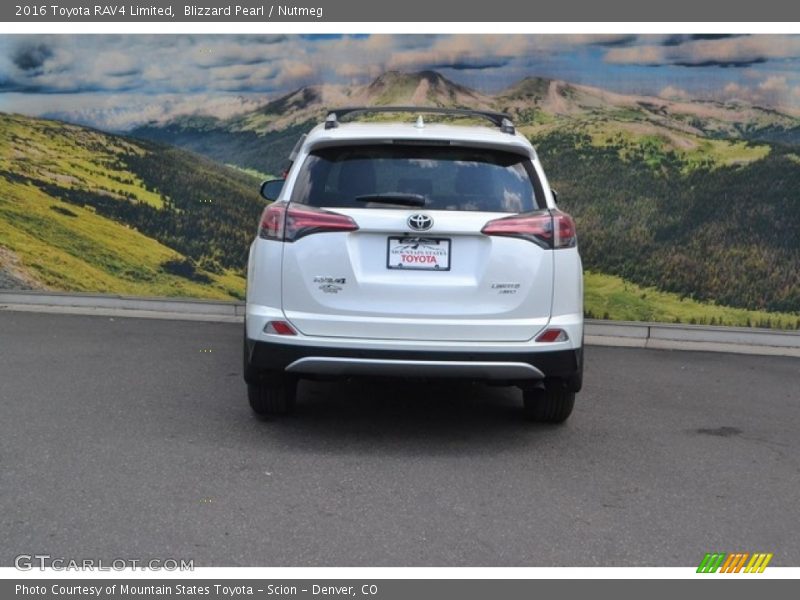 Blizzard Pearl / Nutmeg 2016 Toyota RAV4 Limited