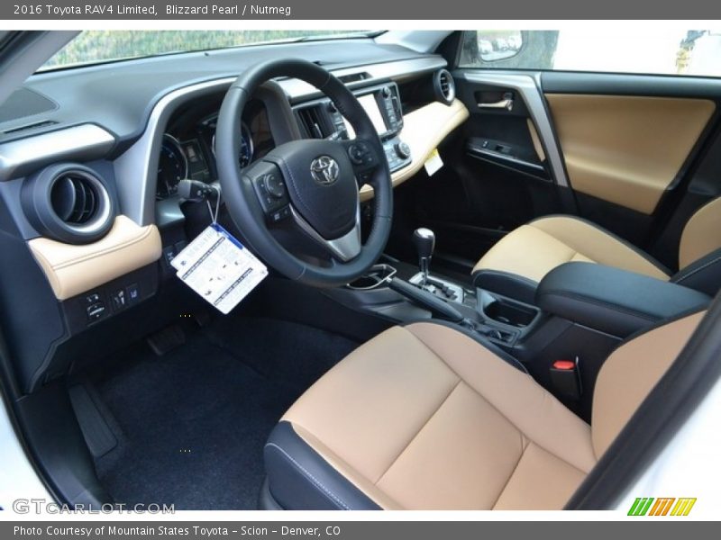 Blizzard Pearl / Nutmeg 2016 Toyota RAV4 Limited