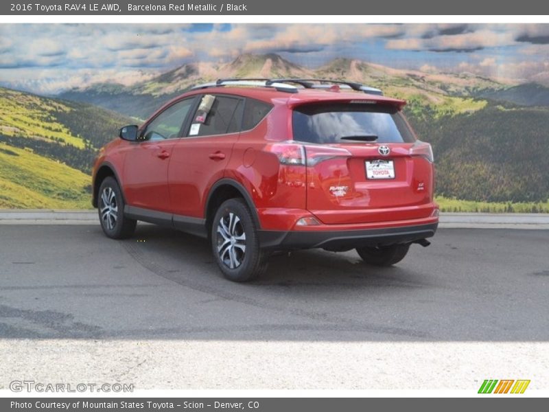 Barcelona Red Metallic / Black 2016 Toyota RAV4 LE AWD