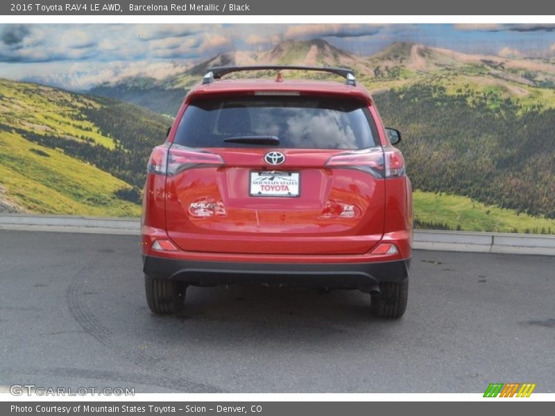 Barcelona Red Metallic / Black 2016 Toyota RAV4 LE AWD