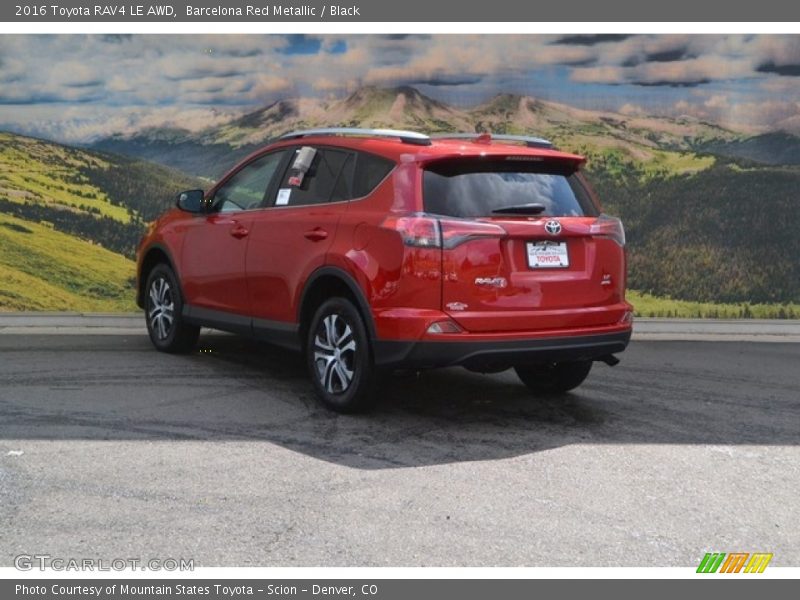 Barcelona Red Metallic / Black 2016 Toyota RAV4 LE AWD