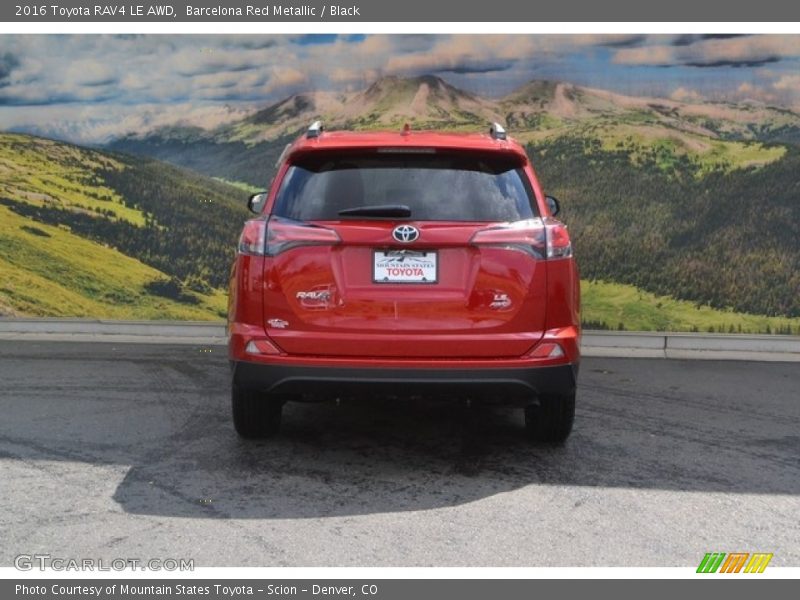 Barcelona Red Metallic / Black 2016 Toyota RAV4 LE AWD