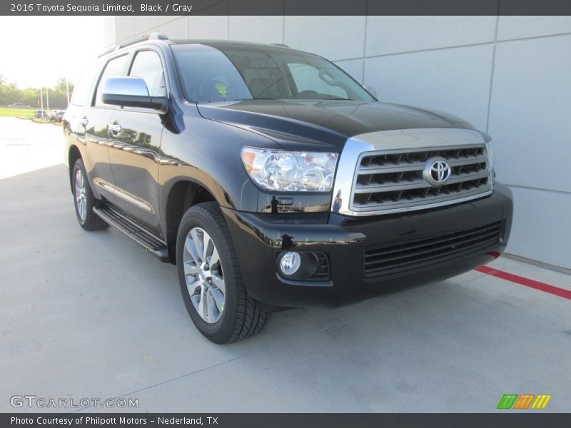 Black / Gray 2016 Toyota Sequoia Limited