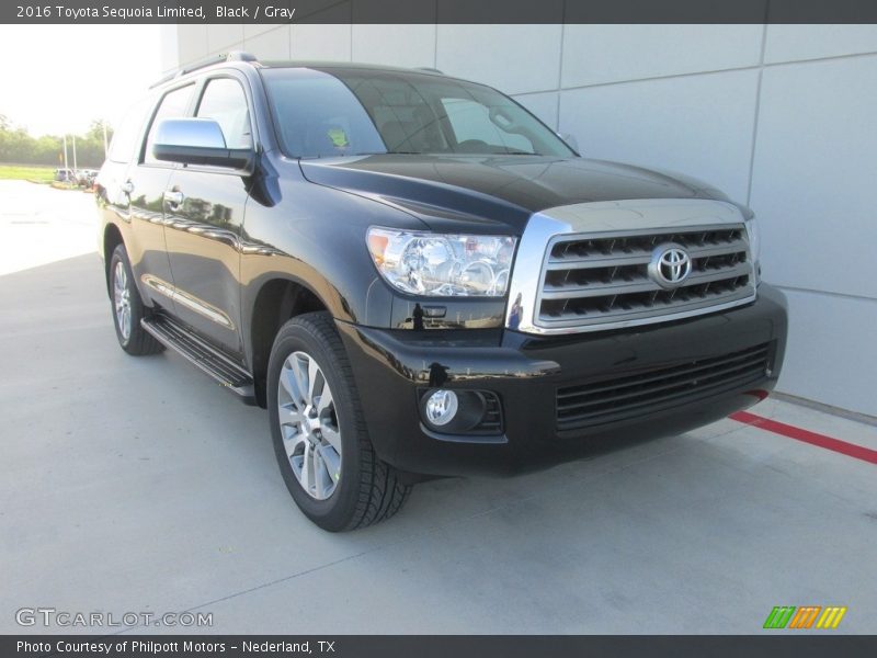 Black / Gray 2016 Toyota Sequoia Limited