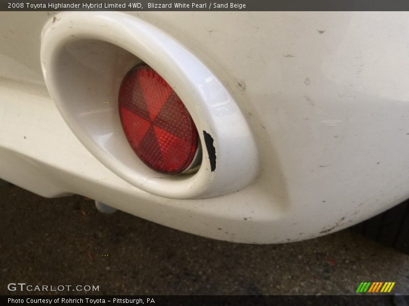 Blizzard White Pearl / Sand Beige 2008 Toyota Highlander Hybrid Limited 4WD