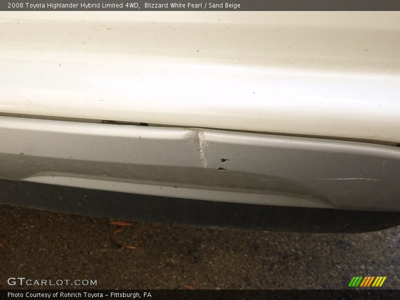 Blizzard White Pearl / Sand Beige 2008 Toyota Highlander Hybrid Limited 4WD