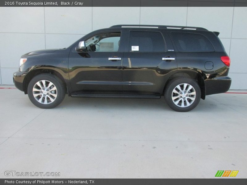 Black / Gray 2016 Toyota Sequoia Limited
