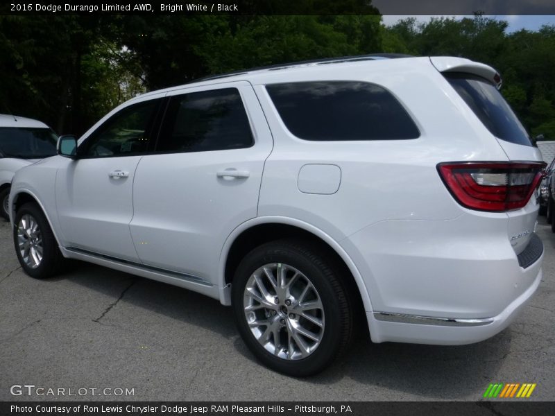 Bright White / Black 2016 Dodge Durango Limited AWD