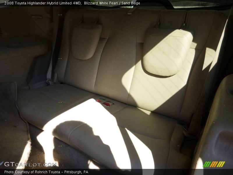 Blizzard White Pearl / Sand Beige 2008 Toyota Highlander Hybrid Limited 4WD