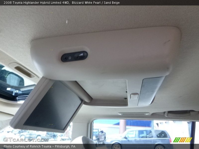 Blizzard White Pearl / Sand Beige 2008 Toyota Highlander Hybrid Limited 4WD
