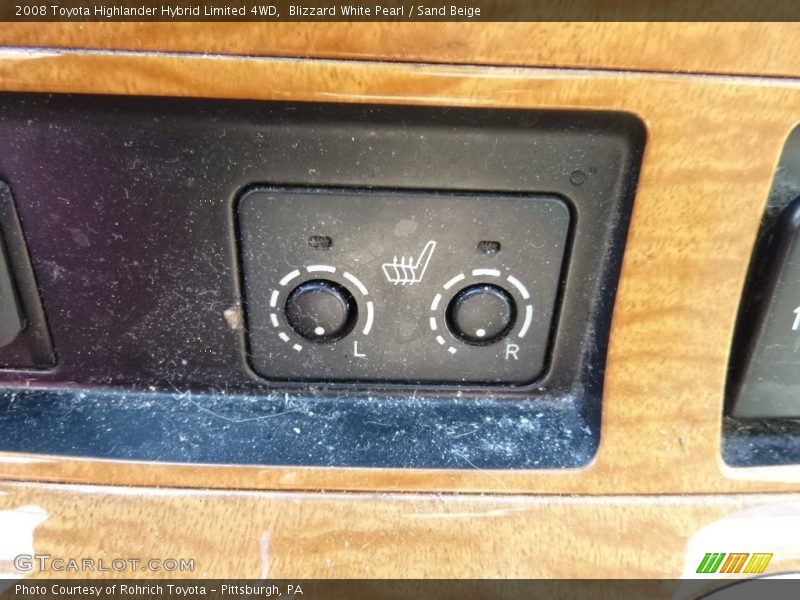 Blizzard White Pearl / Sand Beige 2008 Toyota Highlander Hybrid Limited 4WD