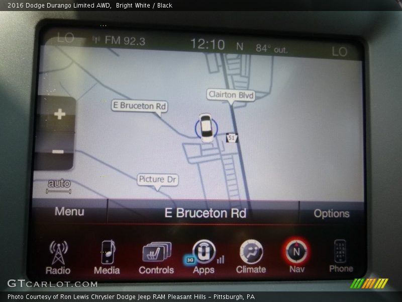 Bright White / Black 2016 Dodge Durango Limited AWD