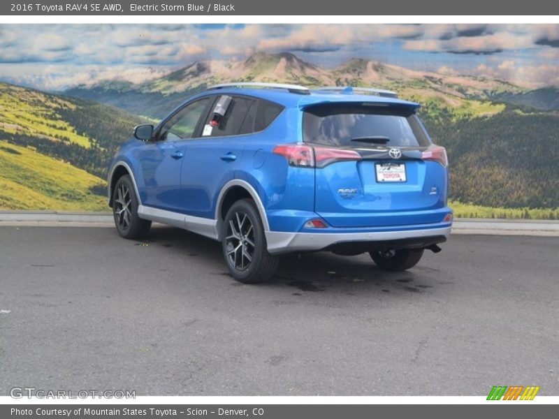 Electric Storm Blue / Black 2016 Toyota RAV4 SE AWD