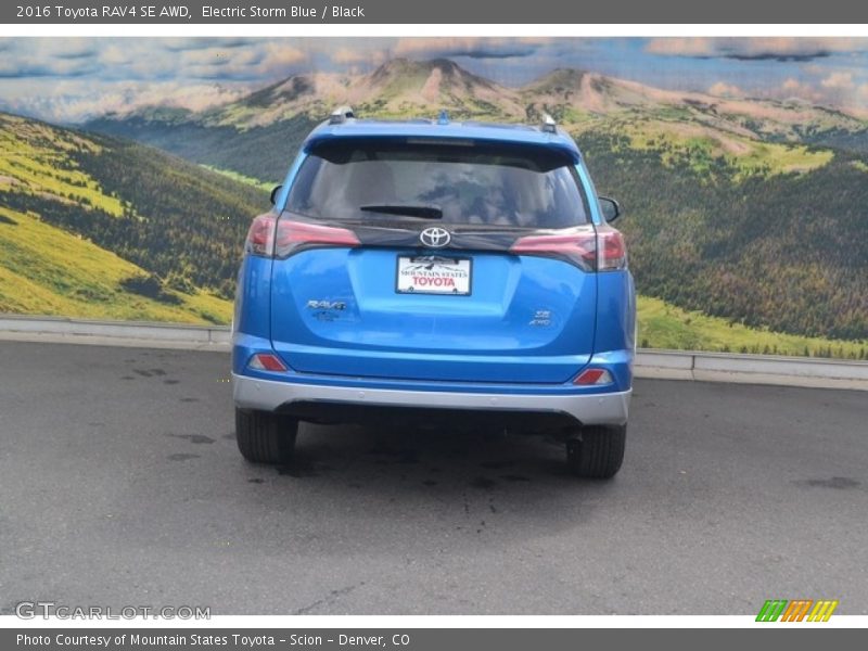 Electric Storm Blue / Black 2016 Toyota RAV4 SE AWD