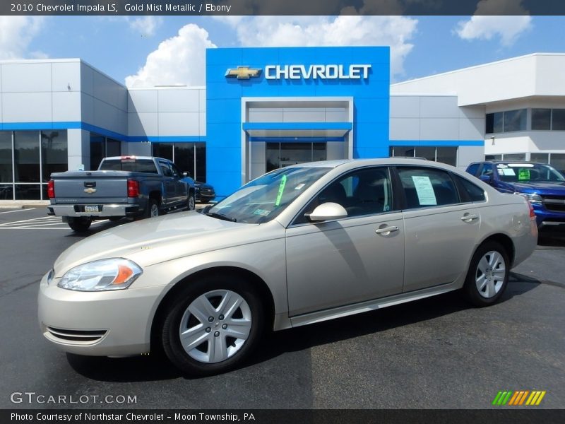 Gold Mist Metallic / Ebony 2010 Chevrolet Impala LS