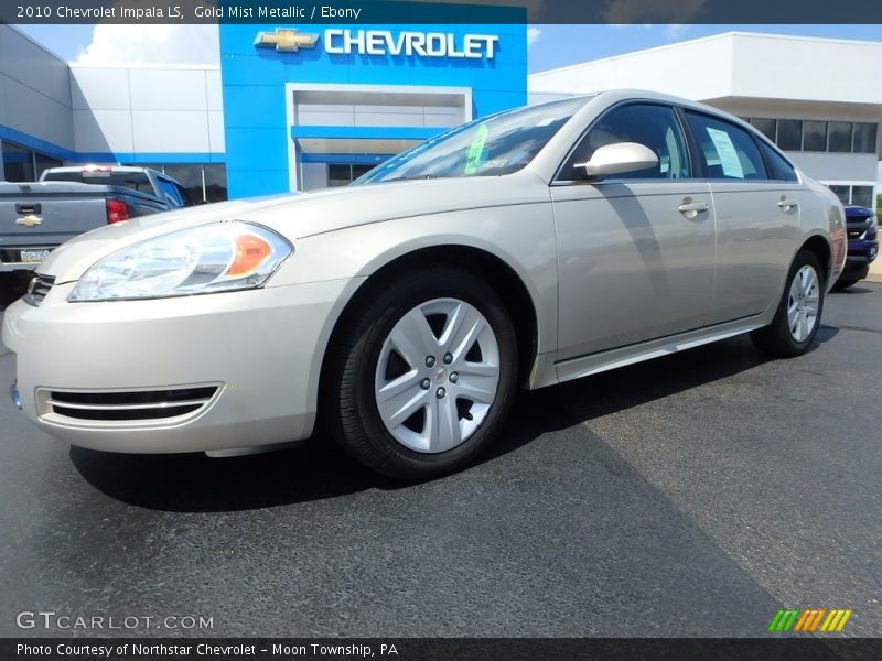Gold Mist Metallic / Ebony 2010 Chevrolet Impala LS