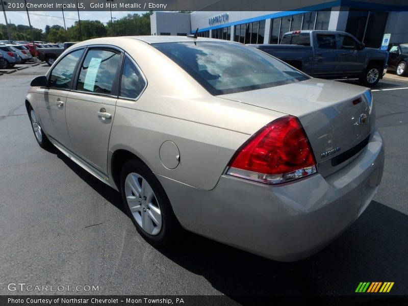 Gold Mist Metallic / Ebony 2010 Chevrolet Impala LS