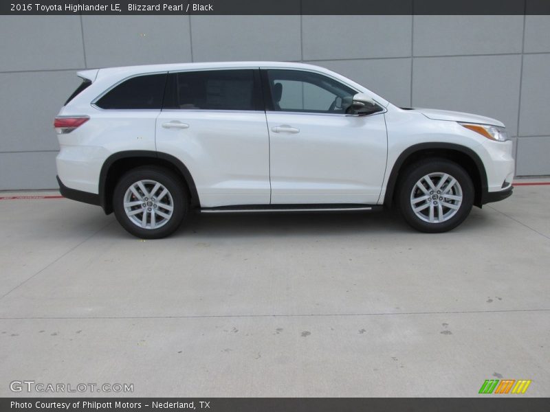 2016 Highlander LE Blizzard Pearl
