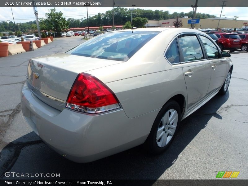 Gold Mist Metallic / Ebony 2010 Chevrolet Impala LS