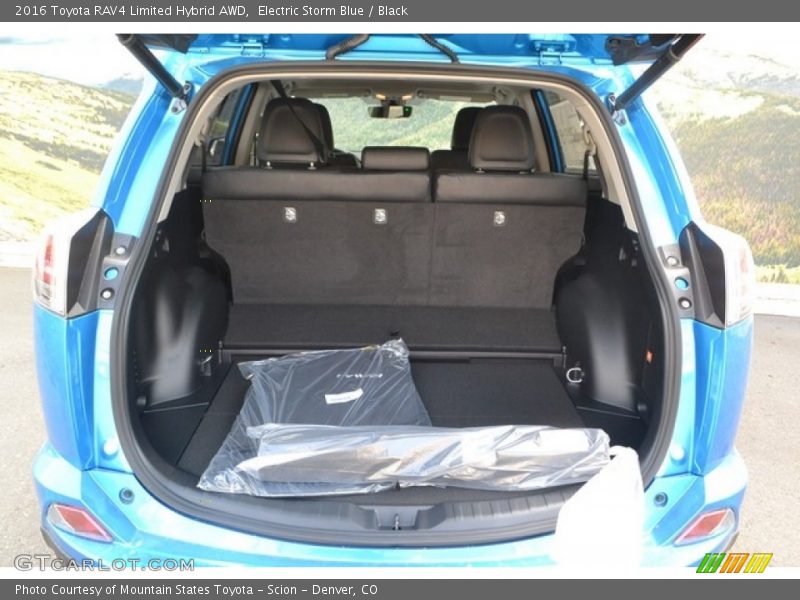 Electric Storm Blue / Black 2016 Toyota RAV4 Limited Hybrid AWD