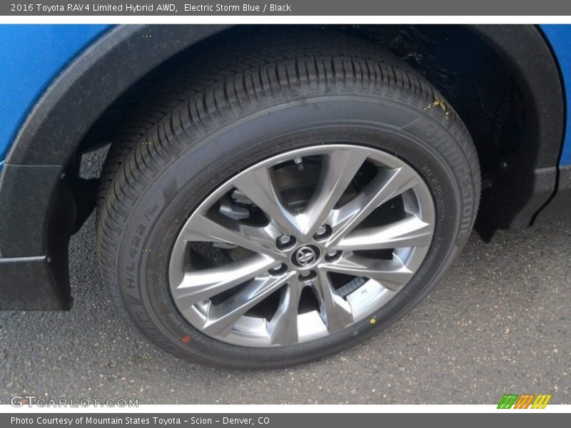 Electric Storm Blue / Black 2016 Toyota RAV4 Limited Hybrid AWD