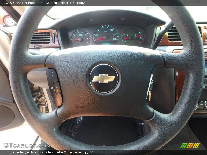 Gold Mist Metallic / Ebony 2010 Chevrolet Impala LS