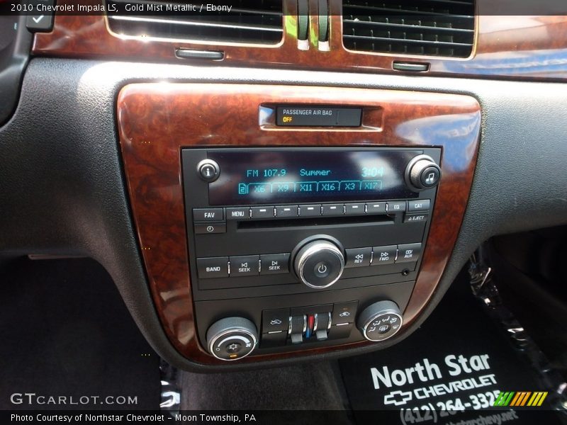 Gold Mist Metallic / Ebony 2010 Chevrolet Impala LS