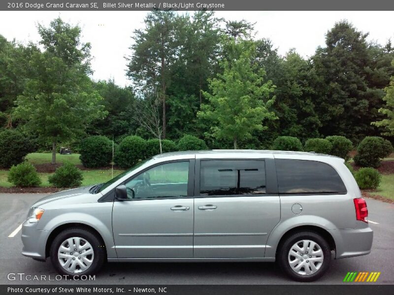 Billet Silver Metallic / Black/Light Graystone 2016 Dodge Grand Caravan SE