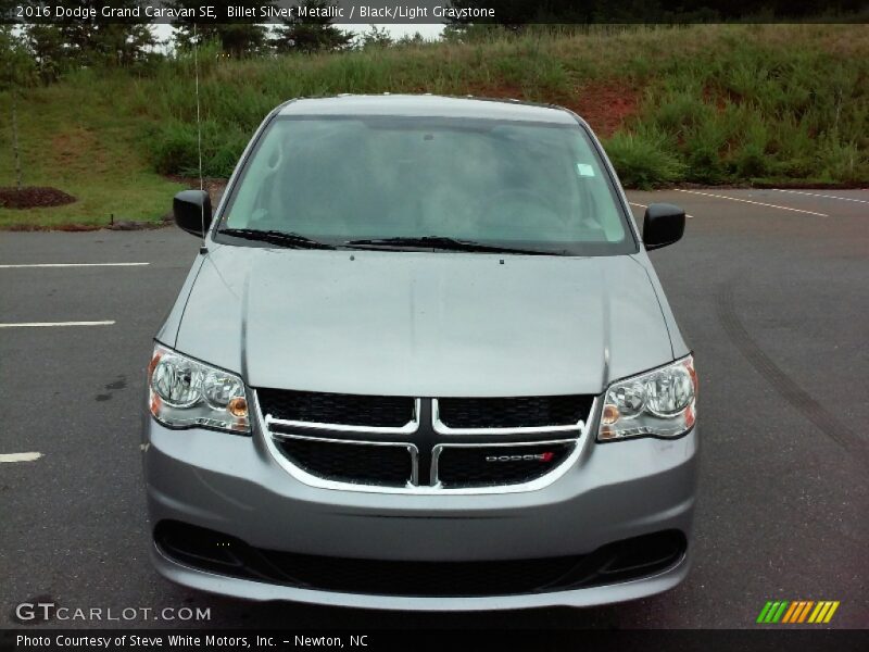 Billet Silver Metallic / Black/Light Graystone 2016 Dodge Grand Caravan SE