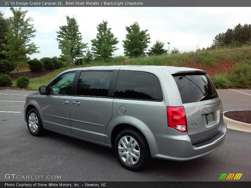 Billet Silver Metallic / Black/Light Graystone 2016 Dodge Grand Caravan SE
