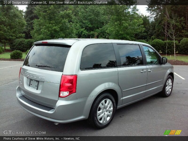 Billet Silver Metallic / Black/Light Graystone 2016 Dodge Grand Caravan SE